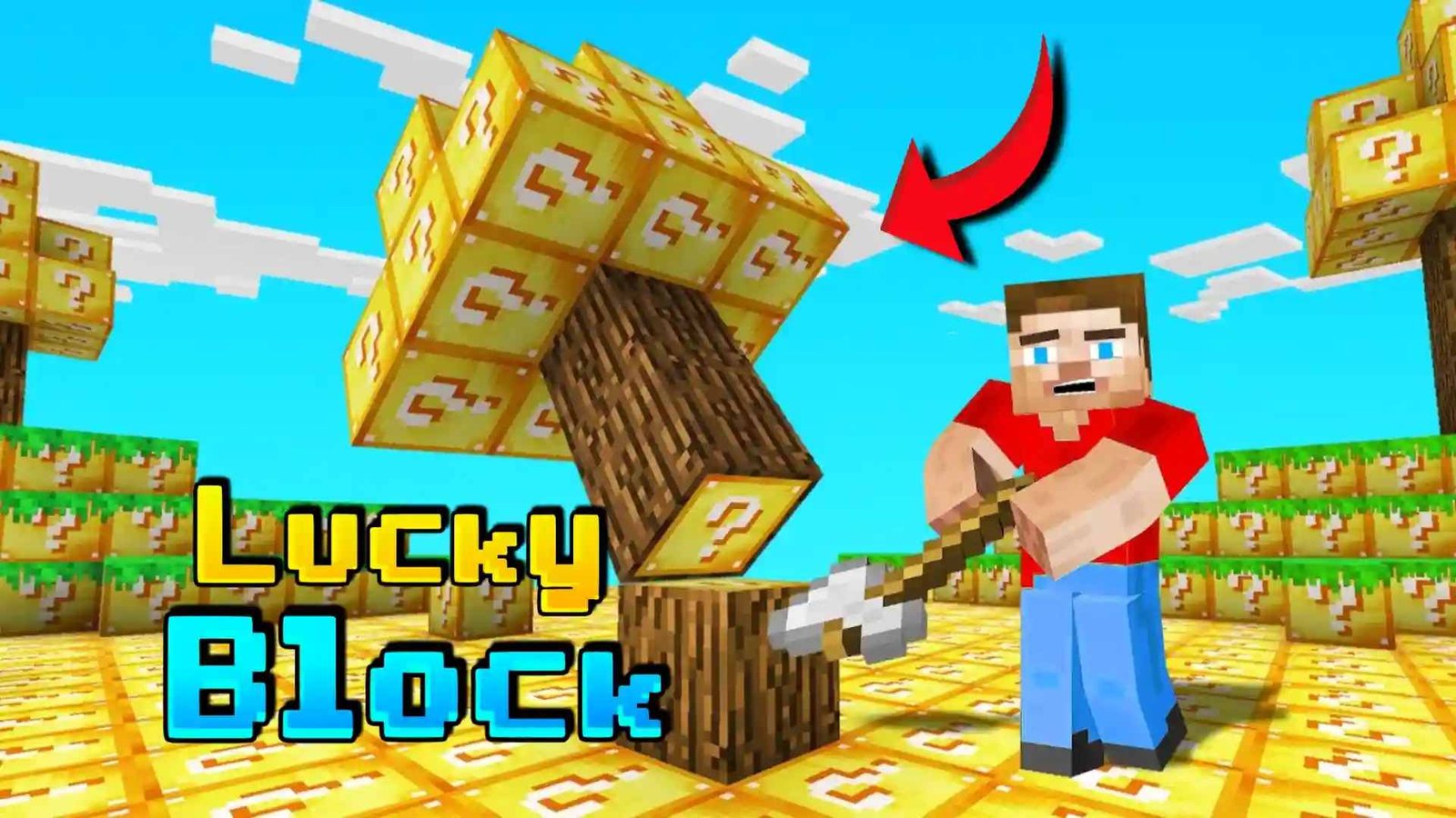 Sky Tree Lucky Block Map