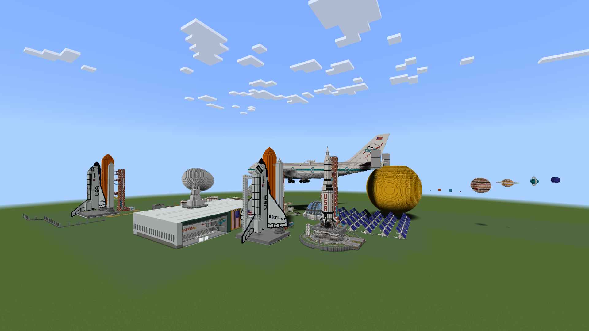 Minecraft NASA Solar System Map