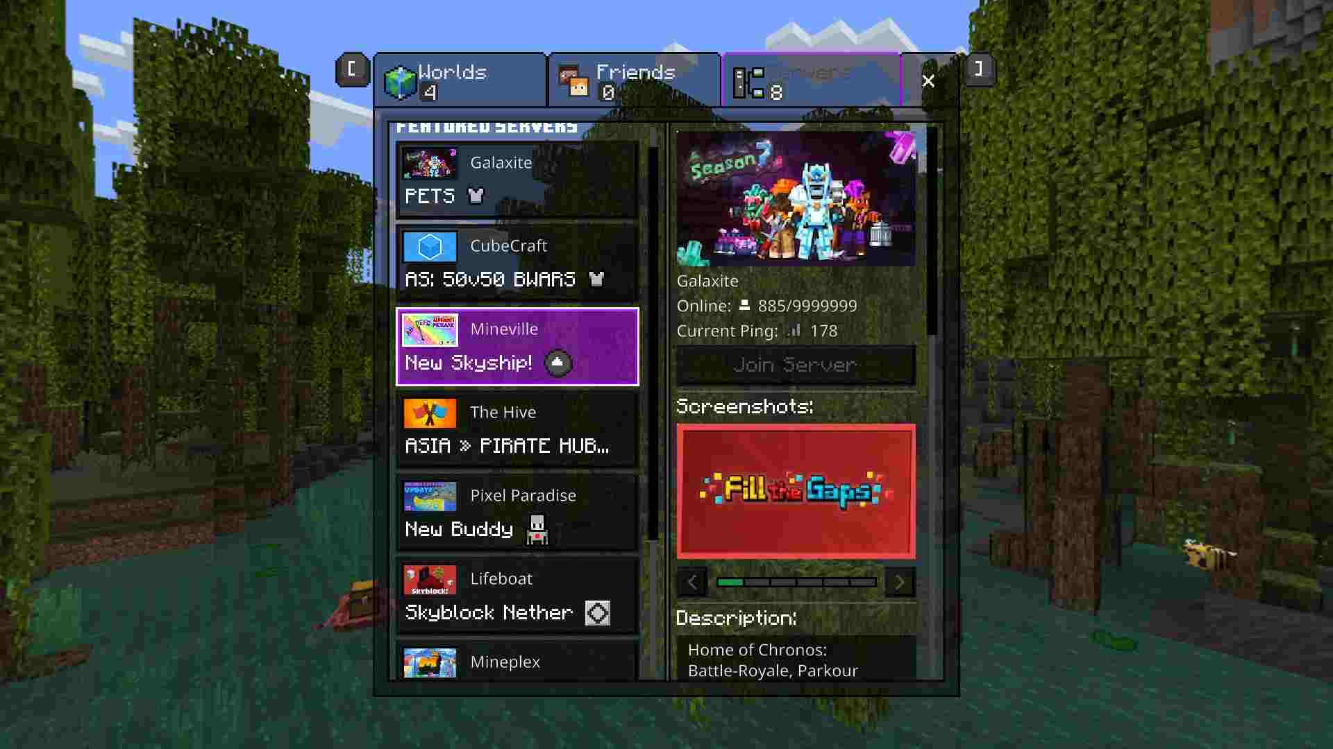 Minecraft Purple Colour UI