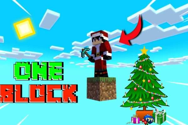 Minecraft Christmas One Block Map